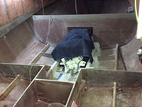 36 Lobster fishing vessel in finishing shop